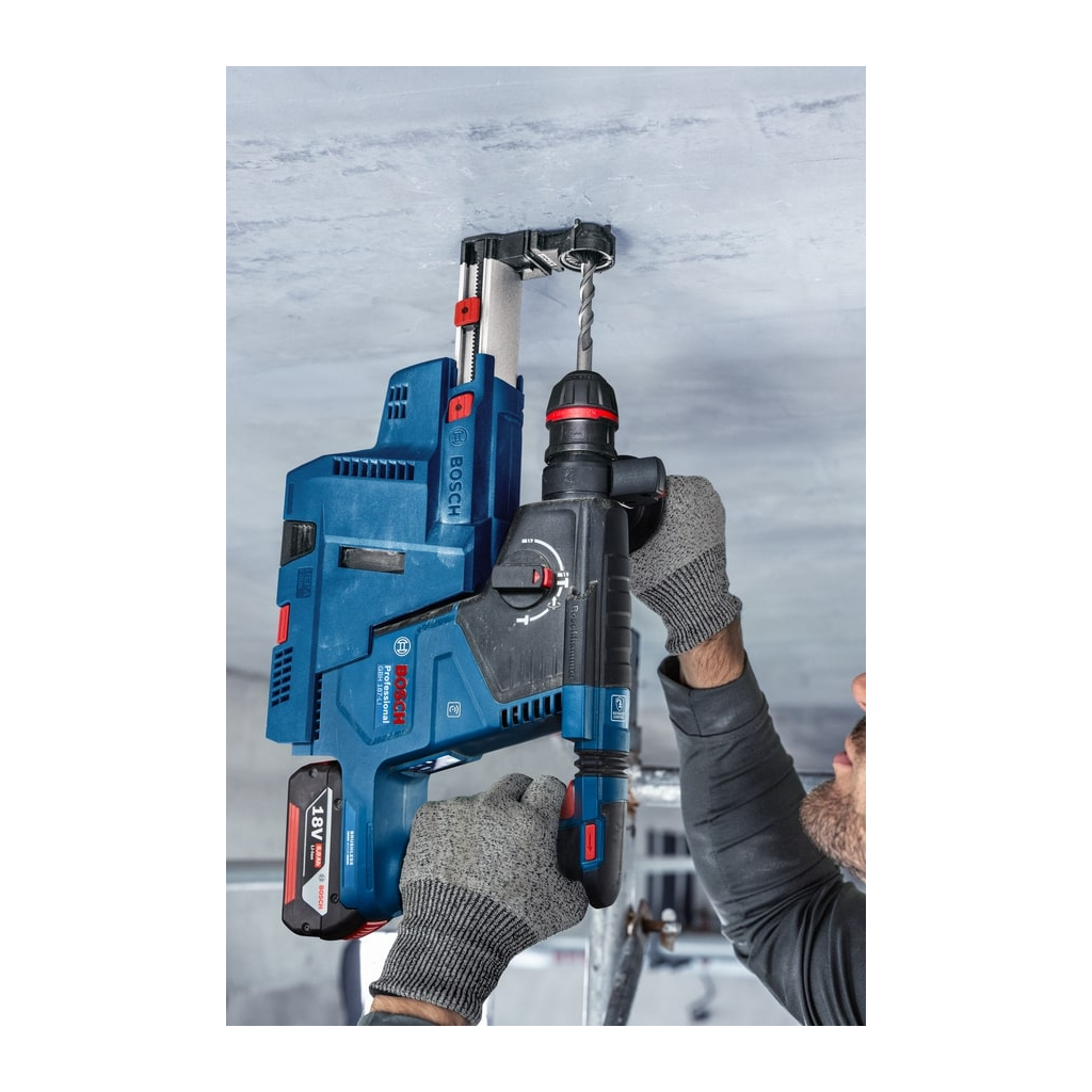 Перфоратор Bosch GBH 187-LI, патрон SDS-plus 24мм, 18В, 2.4Дж, 980об/хв (без АКБ та ЗП) (0.611.923.120) - зображення 2