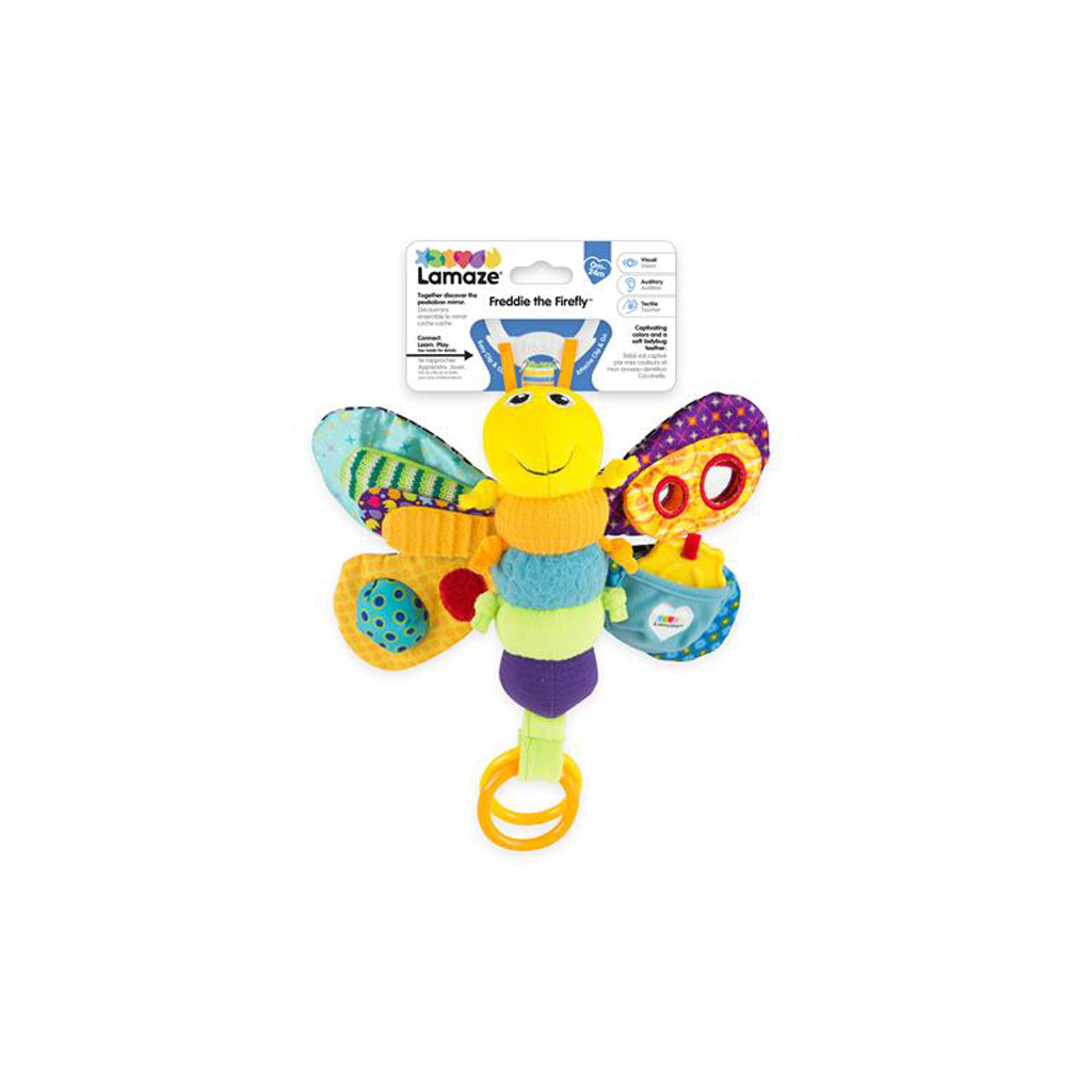 Іграшка на коляску Lamaze Метелик із прорізувачем і пискавкою (L27024) - зображення 2
