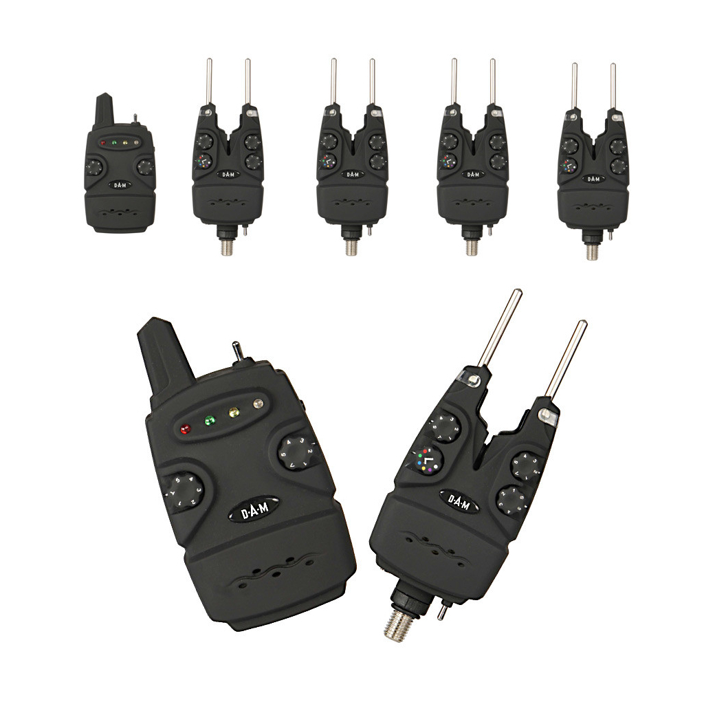 Індикатор клювання DAM набір у кейсі Multi-Color Wireless Alarm Set 4+1 (52399) - зображення 1