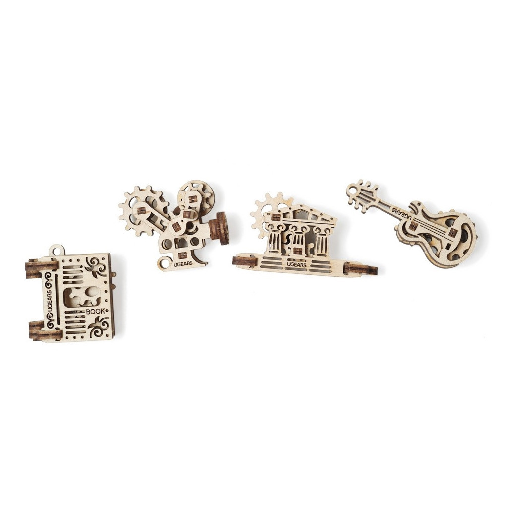 Збірна модель Ugears механічний Фіджет Творчість (70041) - изображение 2