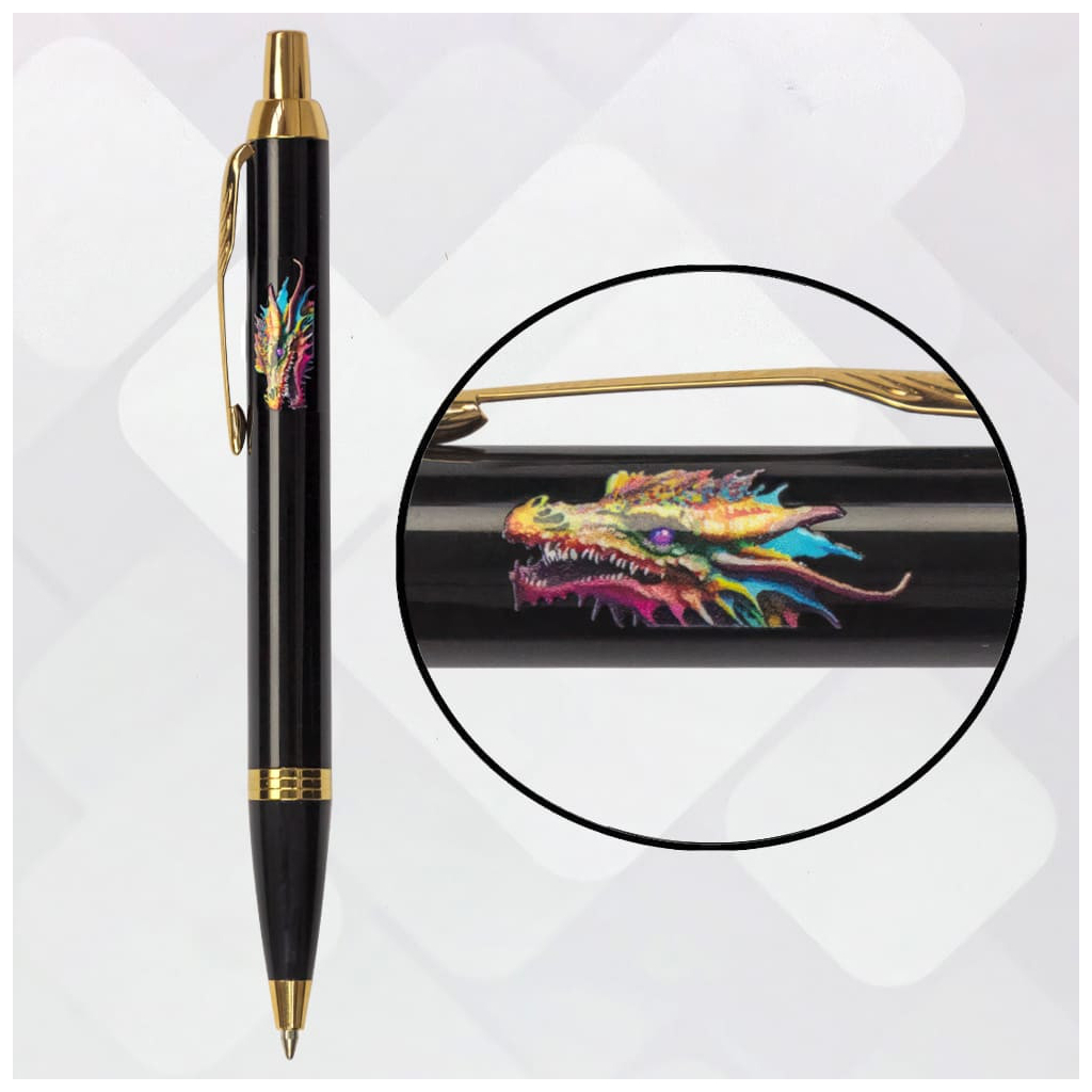 Ручка кулькова Parker IM 17 ZODIAC Black GT BP Яскравий Дракон (22032_Z3330u) - зображення 5