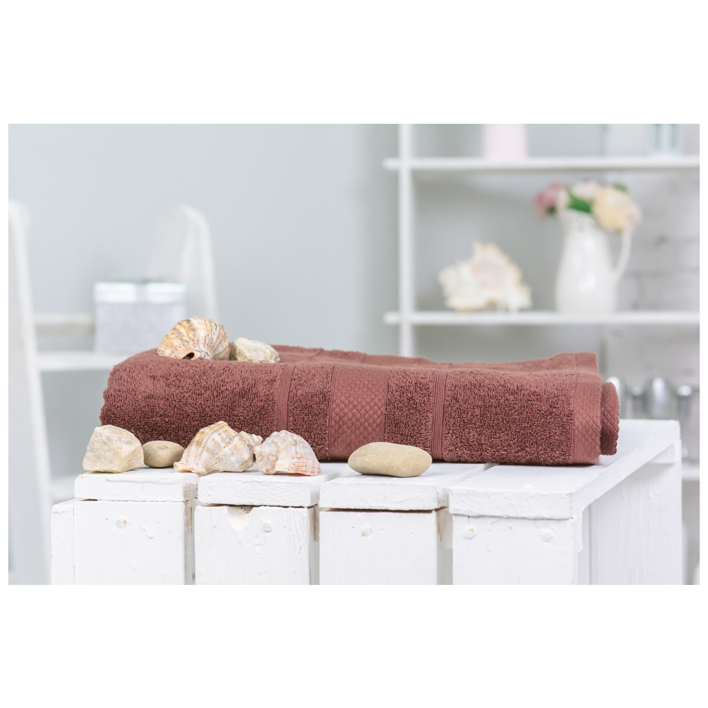 Рушник MirSon банний 5001 SoftNess Brown 100x150 см (2200003181197) - изображение 1