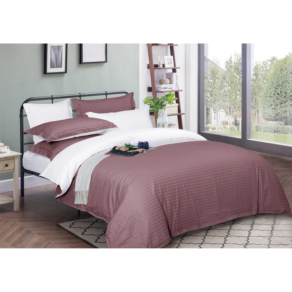 Підковдра MirSon Satin Stripe 30-0008 + 30-0001 Bethseda 160х220 см (2200005257425) - зображення 1