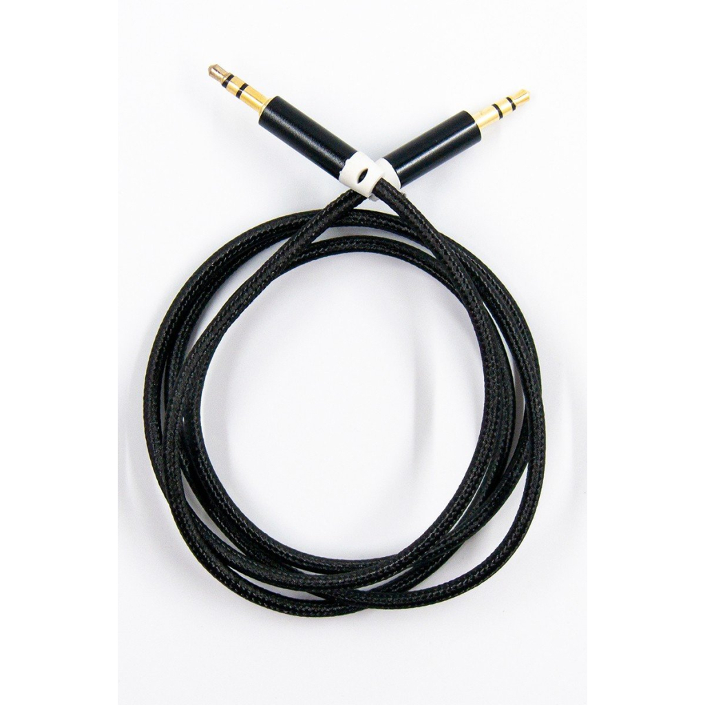Кабель мультимедійний 3.5mm M to 3.5mm M 1.0m black Dengos (AUDIO-PLS-UG-BLACK) - зображення 1