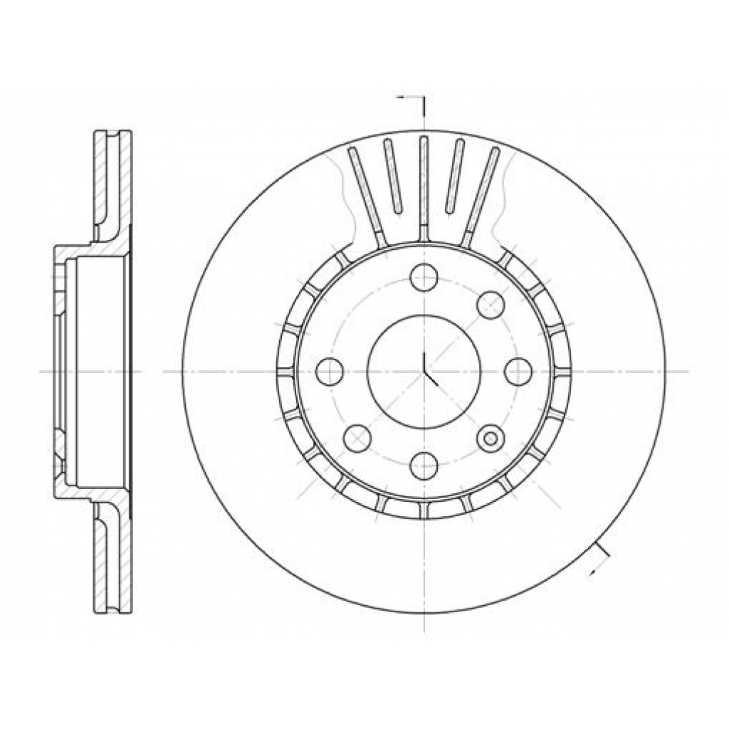 Гальмівний диск REMSA 6174.10 - зображення 1