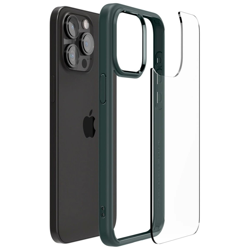 Чохол до мобільного телефона Spigen Apple iPhone 15 Pro Max Ultra Hybrid Abyss Green (ACS06574) - зображення 4