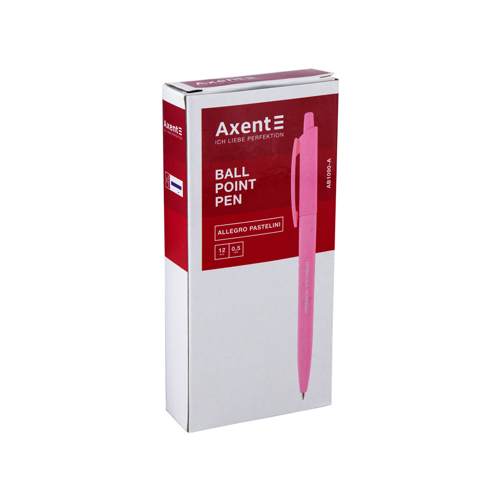 Ручка кулькова Axent Allegro Pastelini автоматична Синя 0.5 мм (AB1090-02-A) - зображення 2