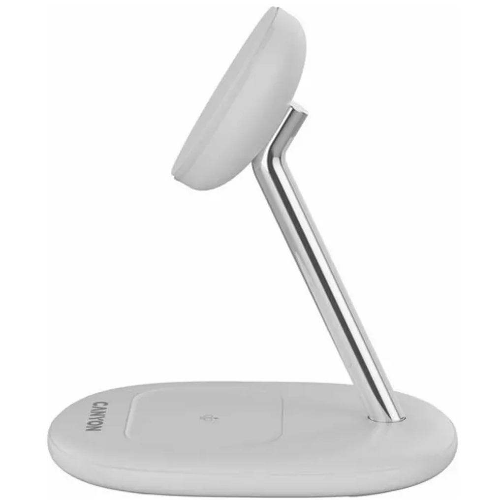Зарядний пристрій Canyon wireless charger WCS-205 15W Qi2 2in1 White (CNS-WCS205W) - зображення 6