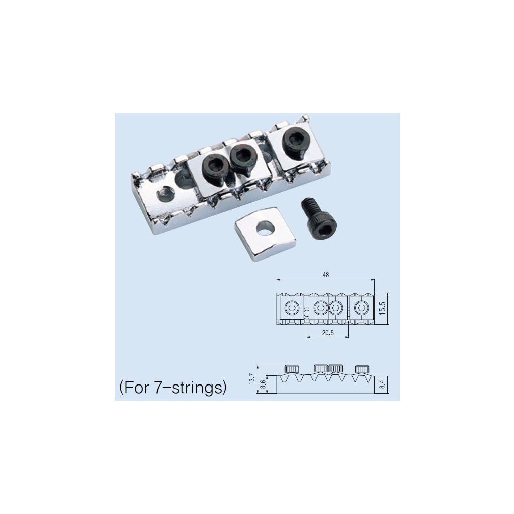 Бридж для гітари Paxphil BL007 Black - зображення 5