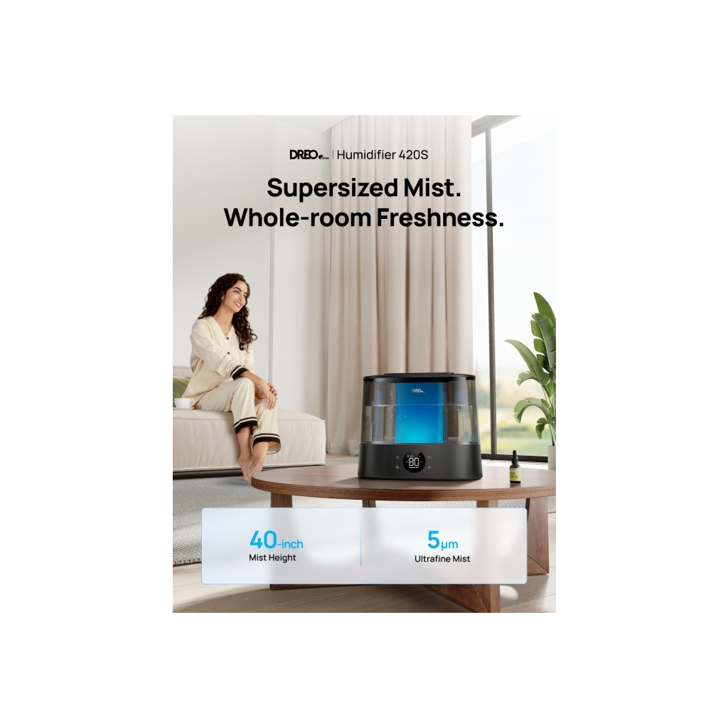 Зволожувач повітря Dreo DR-HHM010S - зображення 9