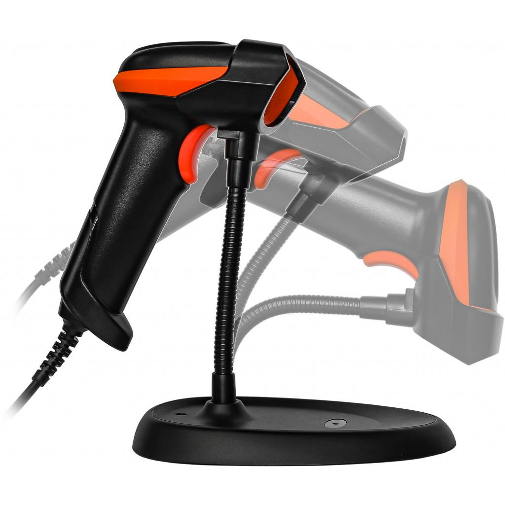 Сканер штрих-коду ІКС 3209/2D RS232, stand, BLACK (ІКС-3209-2D-RS232) - зображення 2