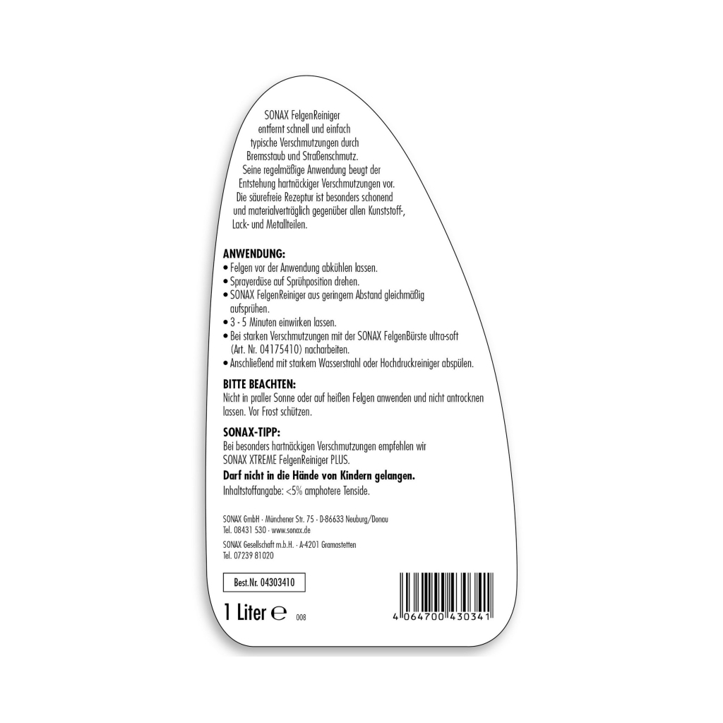 Автомобільний очисник Sonax Felgenreiniger 1л (430341) - изображение 2