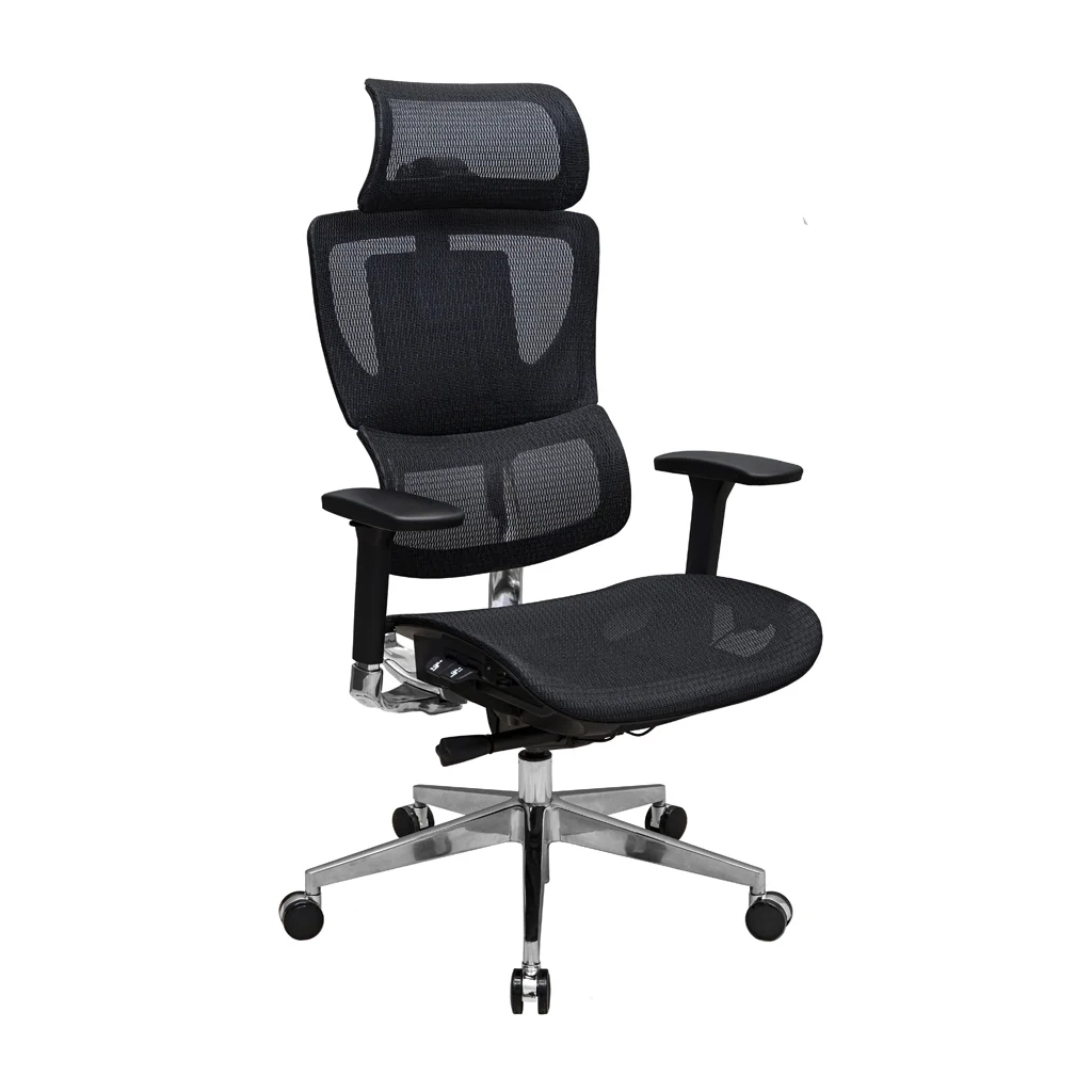 Офісне крісло Richman Ерготекс Алюм Synchro Сітка Чорне (R00000052539) - зображення 1