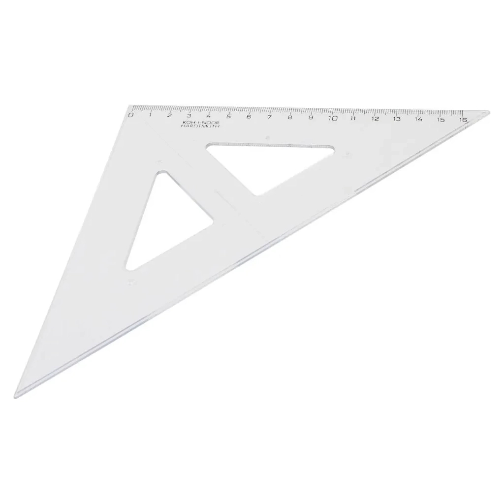 Лінійка Koh-i-Noor Трикутник 45/177, безкольоровий (744150) - изображение 3