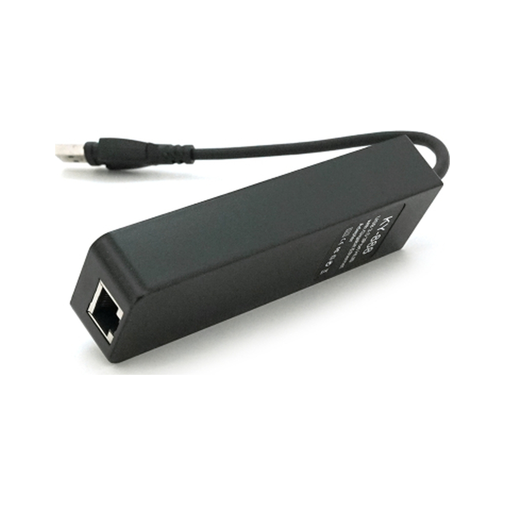 Концентратор Voltronic USB 3.0 to 3xUSB + Ethernet black (YT-3H3+1) - зображення 3