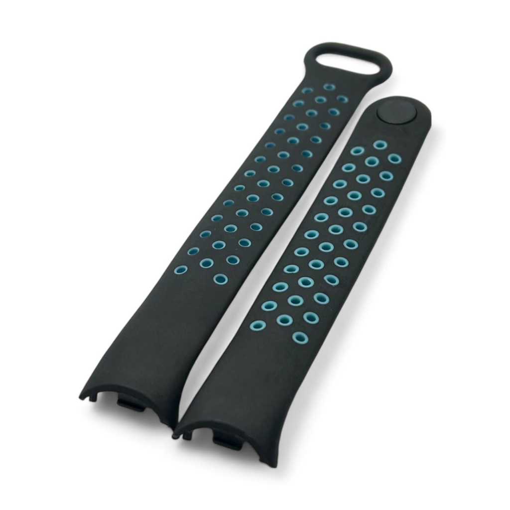 Ремінець до фітнес браслета BeCover Vents Style для Xiaomi Mi Smart Band 10 Black-Blue (713627) - зображення 5