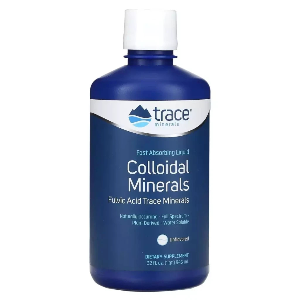 Мінерали Trace Minerals Колоїдні мінерали, без смаку, Collodial Minerals, 946 мл (TMR-00514) - зображення 1