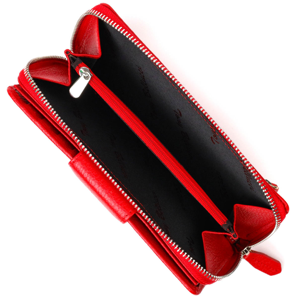 Гаманець Tony Bellucci З блоком для карт та документів з натуральної шкіри Червоний (21956) - зображення 8