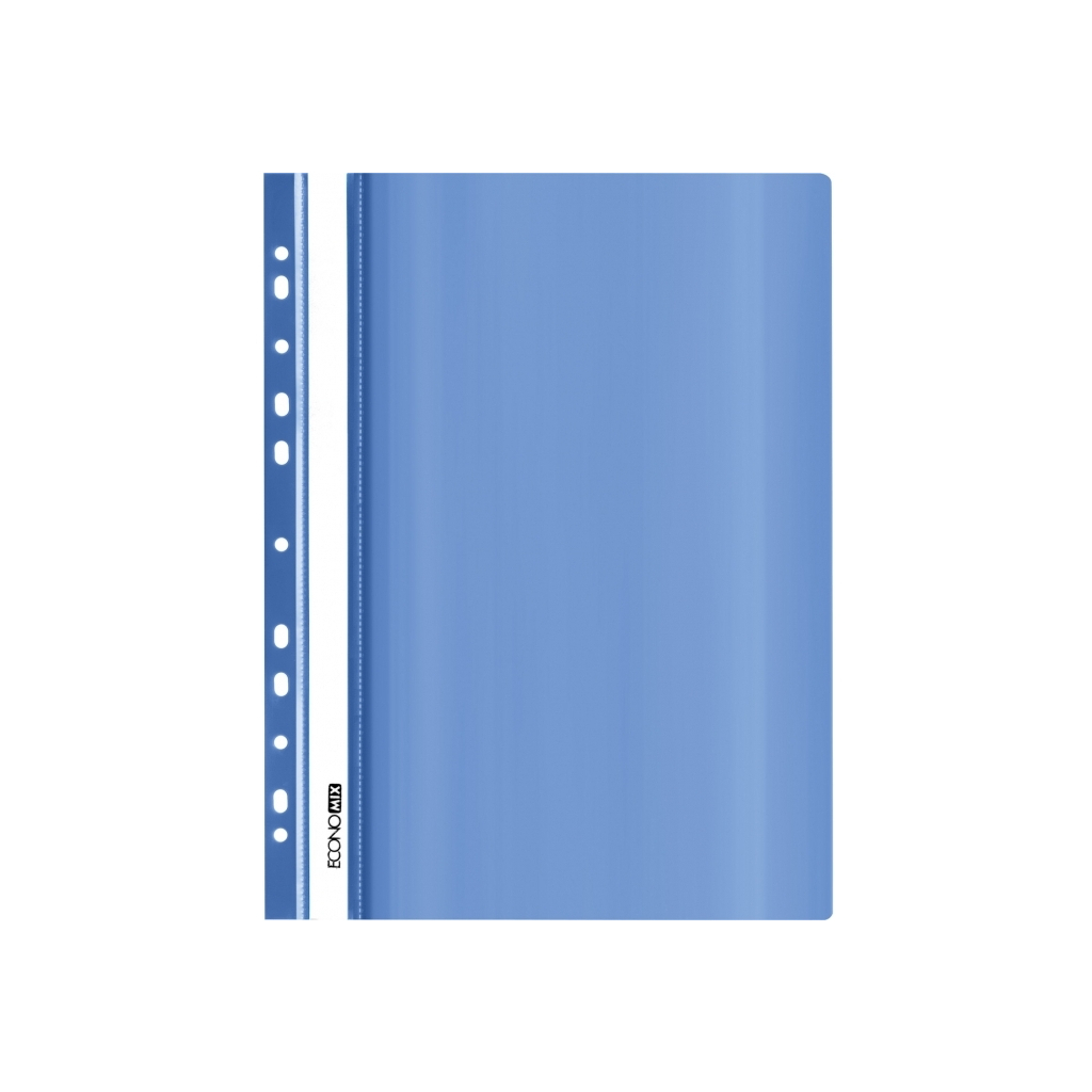 Папка-швидкозшивач Economix А4 з перфорацією, фактура "глянець", синя (E31510-02) - зображення 1