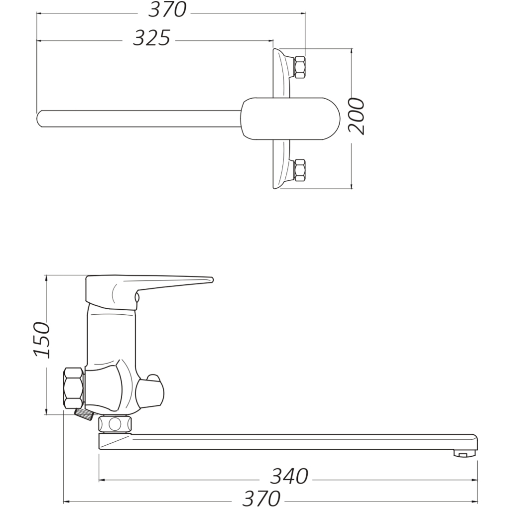 Змішувач Kroner Fulda-W070 - зображення 2