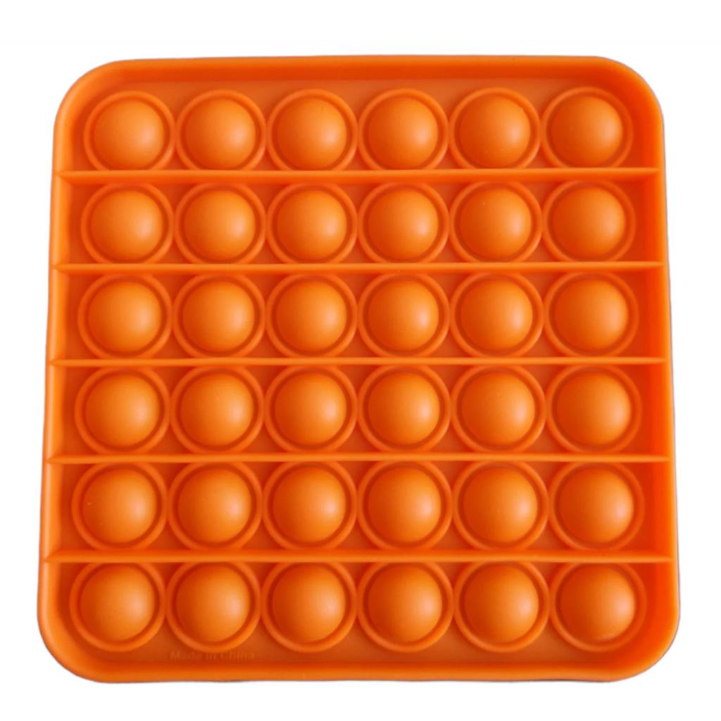Антистрес Sibelly антистрес Pop It Mono Square Orange (SB-PPIT-SQL-OR) - зображення 1