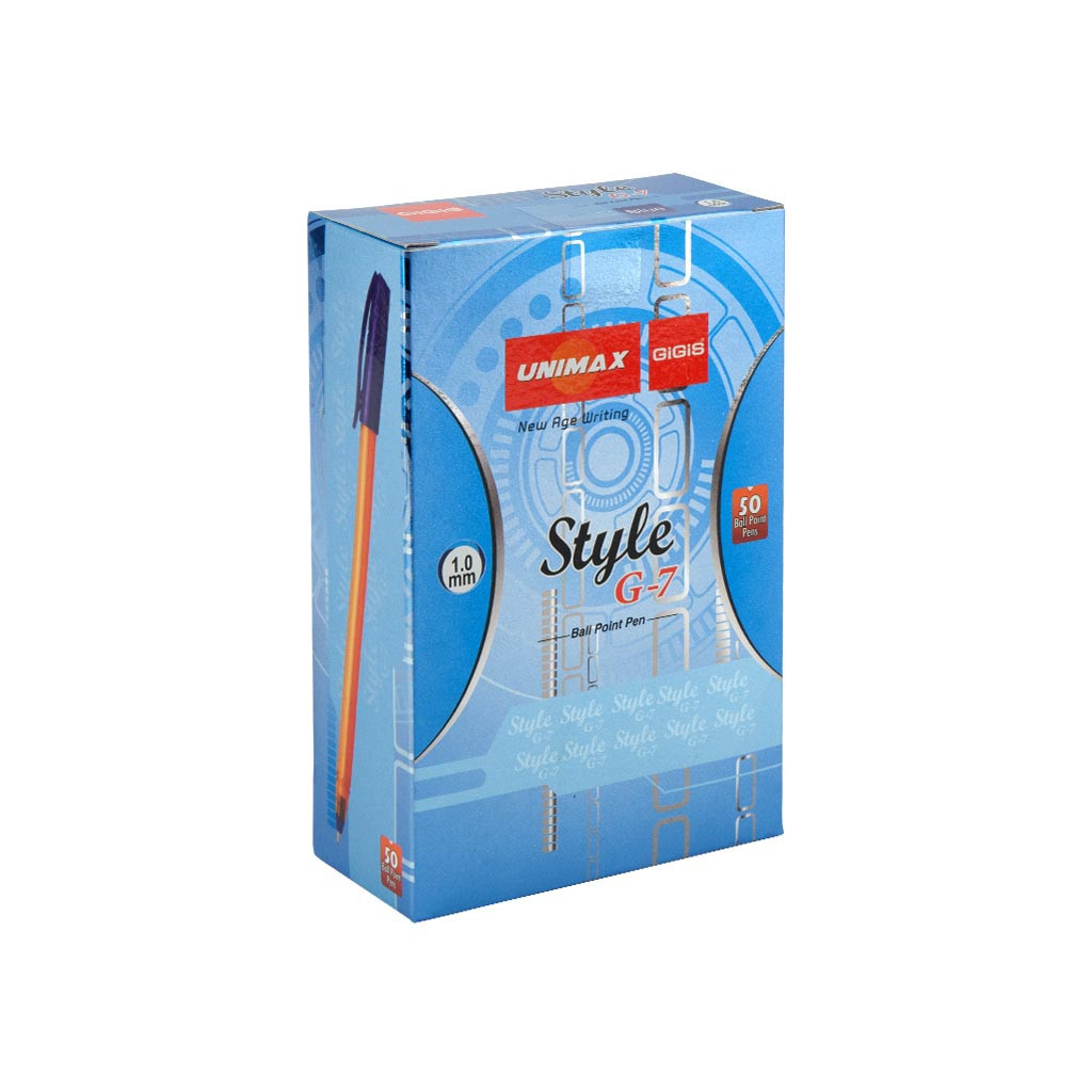 Ручка кулькова Unimax Style G7, синя (UX-101-02) - зображення 3