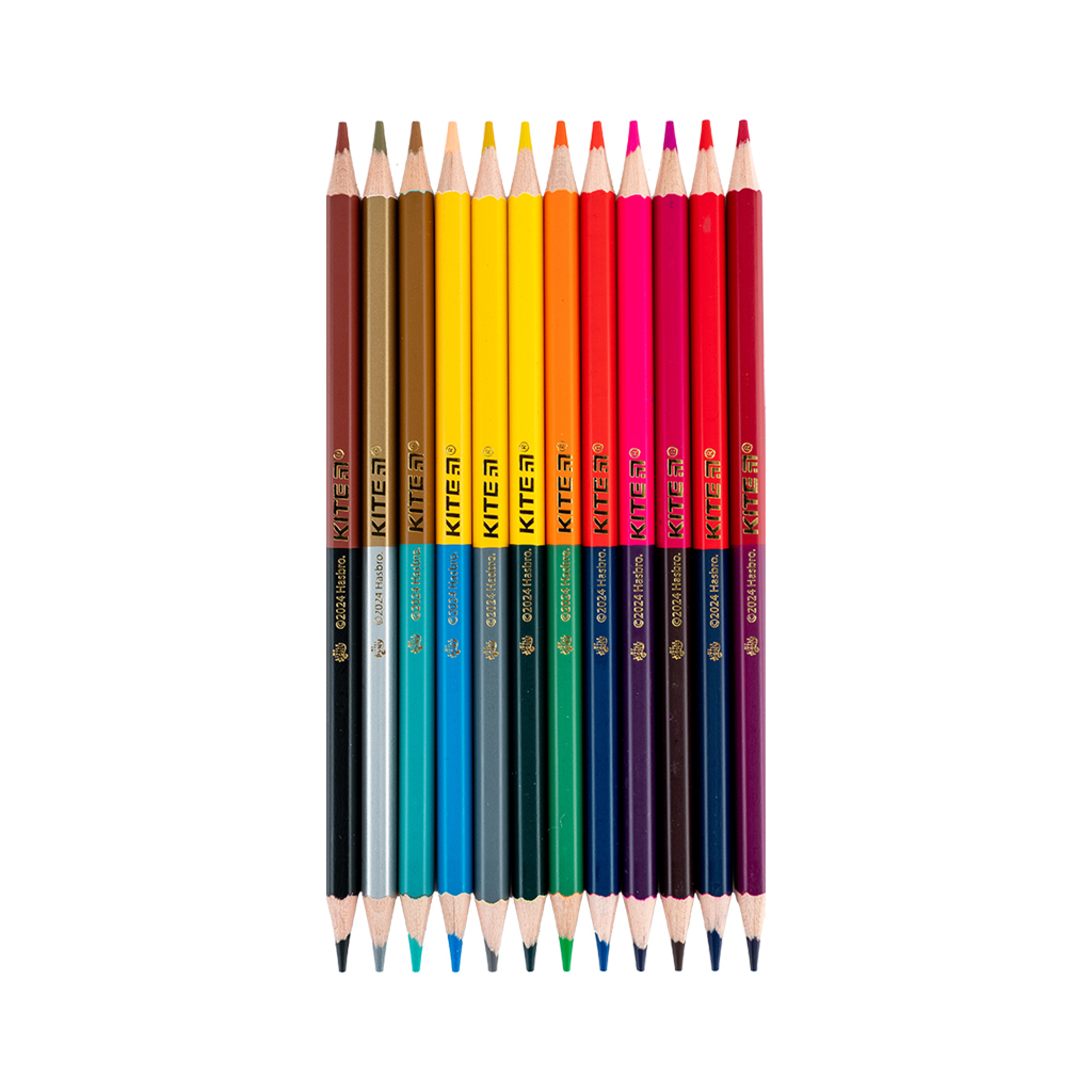 Олівці кольорові Kite My Little Pony двосторонні, 12 кольорів (LP24-054) - изображение 3