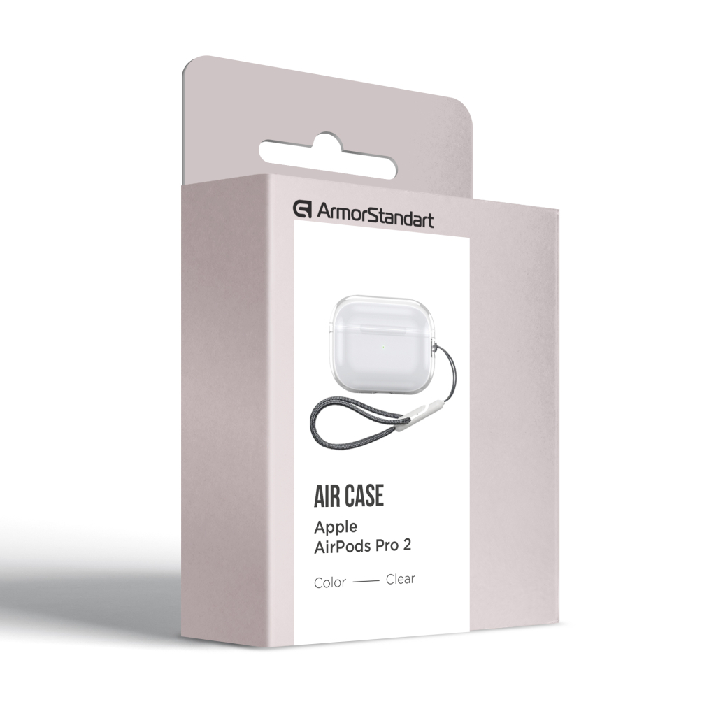 Чохол для навушників Armorstandart Air для Apple Airpods Pro 2 Clear (ARM82560) (ARM82560) - зображення 4