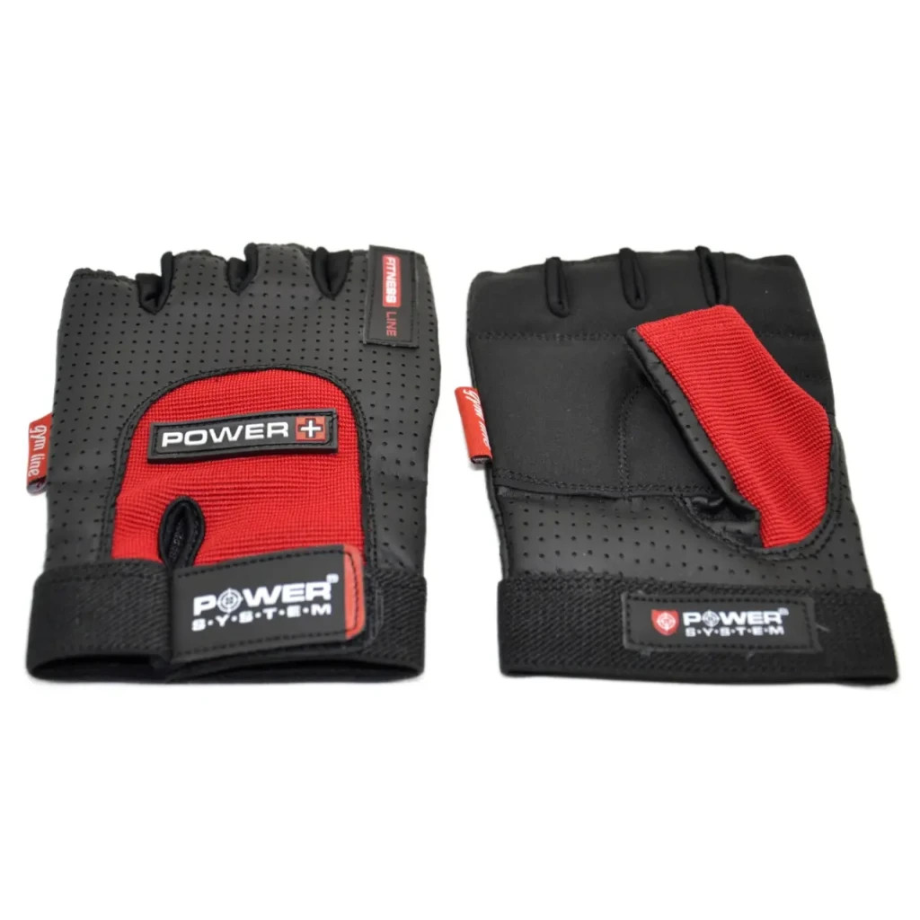 Рукавички для фітнесу Power System PS-2500 Power Plus Black/Red XXL (PS-2500_2XL_Black-red) - зображення 2