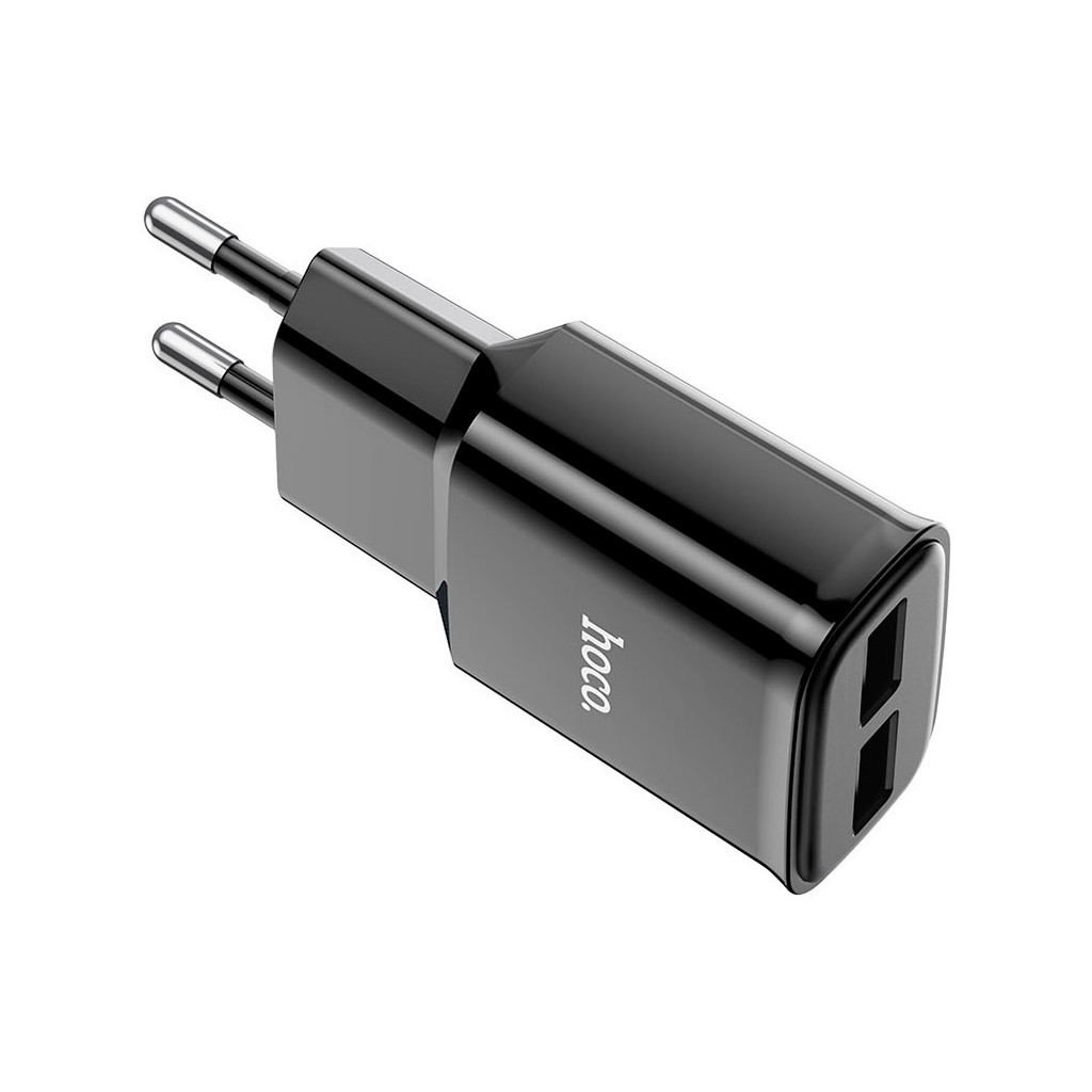 Зарядний пристрій HOCO C88A Star round dual port charger set(Type-C) Black (6931474749543) - зображення 3