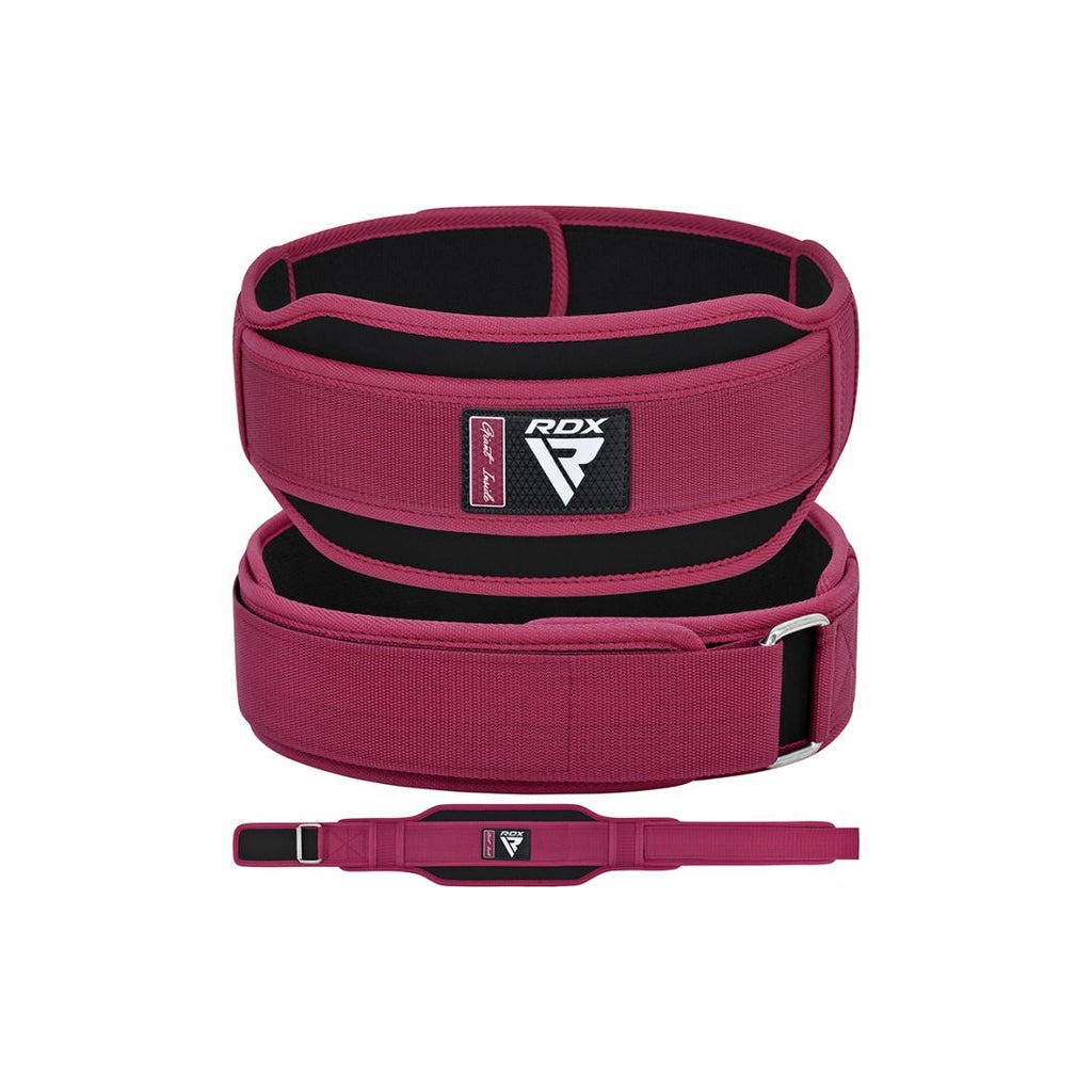 Атлетичний пояс RDX RX5 Double Belt неопреновий Pink S (WBD-RX5P-S) - зображення 8