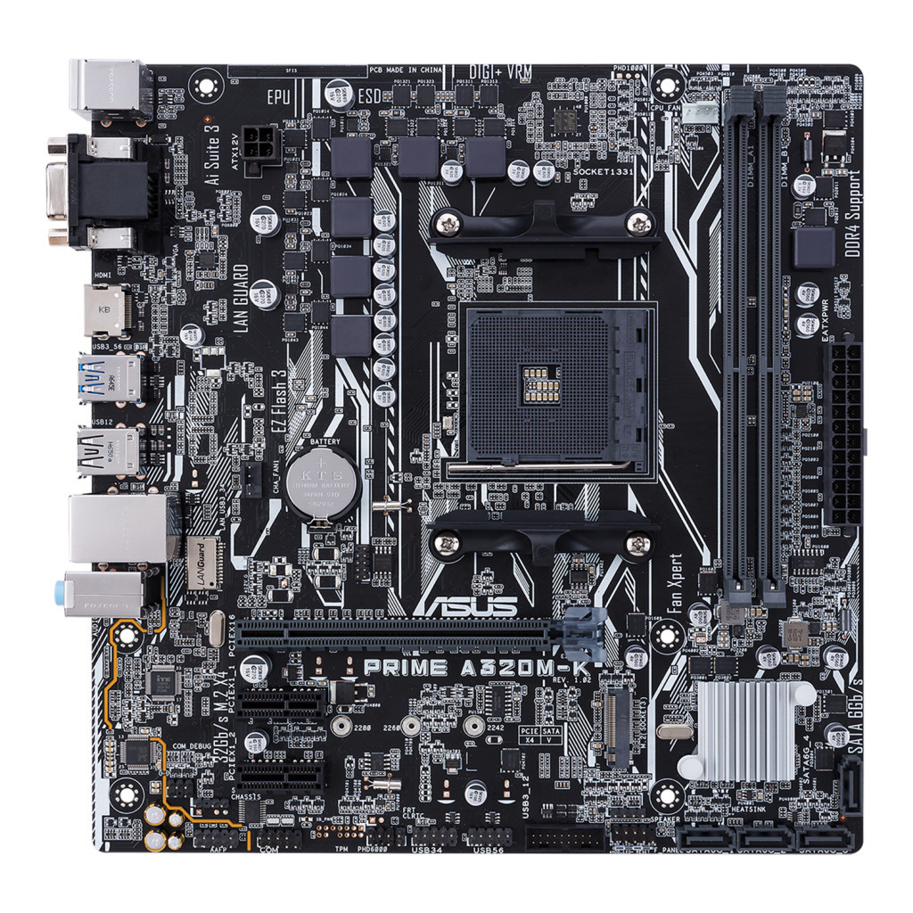 Материнська плата ASUS PRIME A320M-K - зображення 1