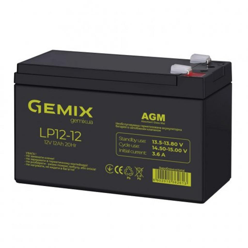 Батарея до ДБЖ Gemix LP 12В 12Ач (LP1212) - зображення 2