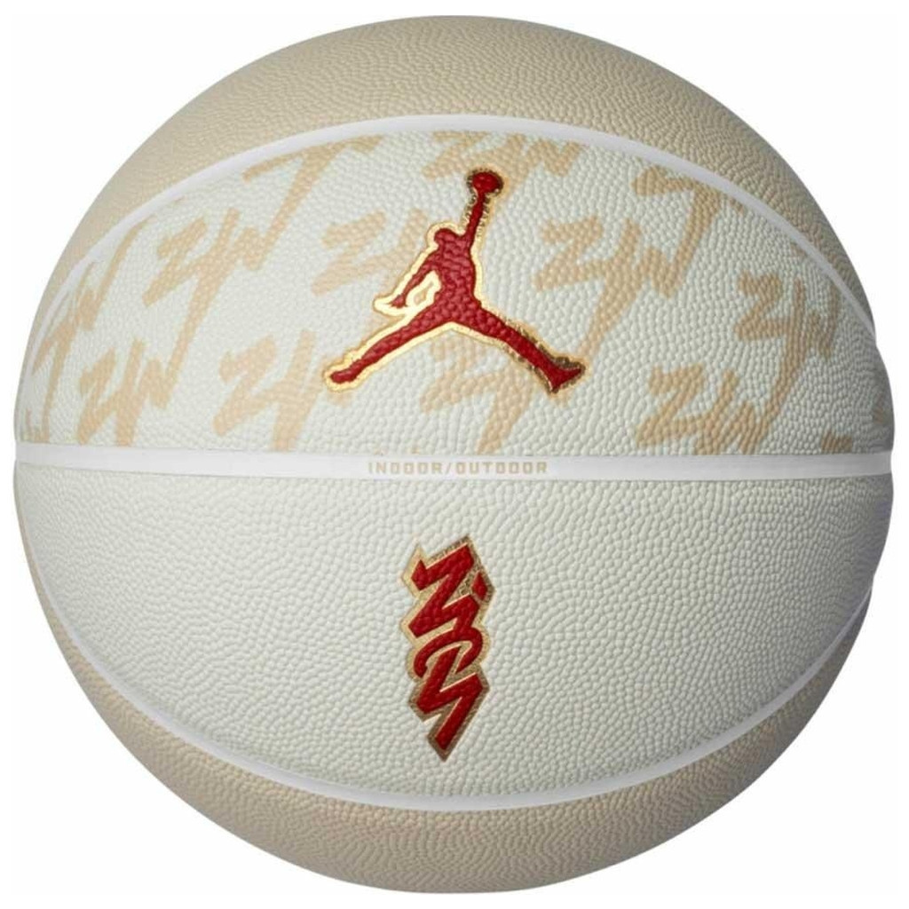 М'яч баскетбольний Nike Jordan All Court 8P Z Williamson Deflated J.100.4141.720.07 Уні 7 Білий/Золотий (887791163417) - зображення 1