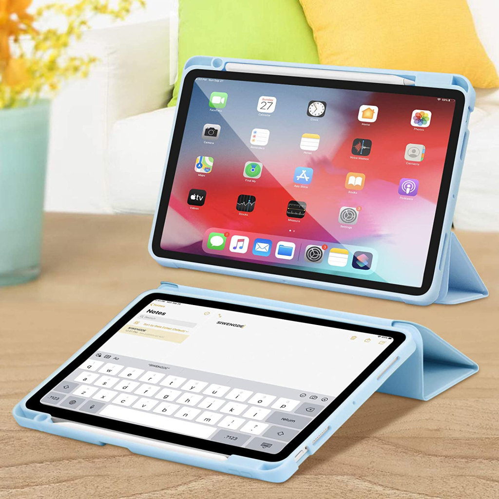 Чохол до планшета BeCover Direct Charge Pen mount Pencil Apple iPad 10.9" 2022 Light Blue (708499) - зображення 6