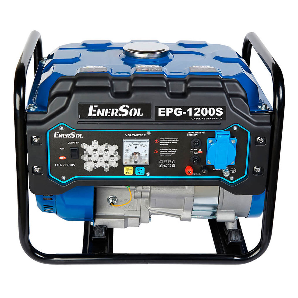 Генератор Enersol однофазний, 1.2 kW, двиг. EnerSol ES-98G, ручний старт (EPG-1200S) - зображення 1