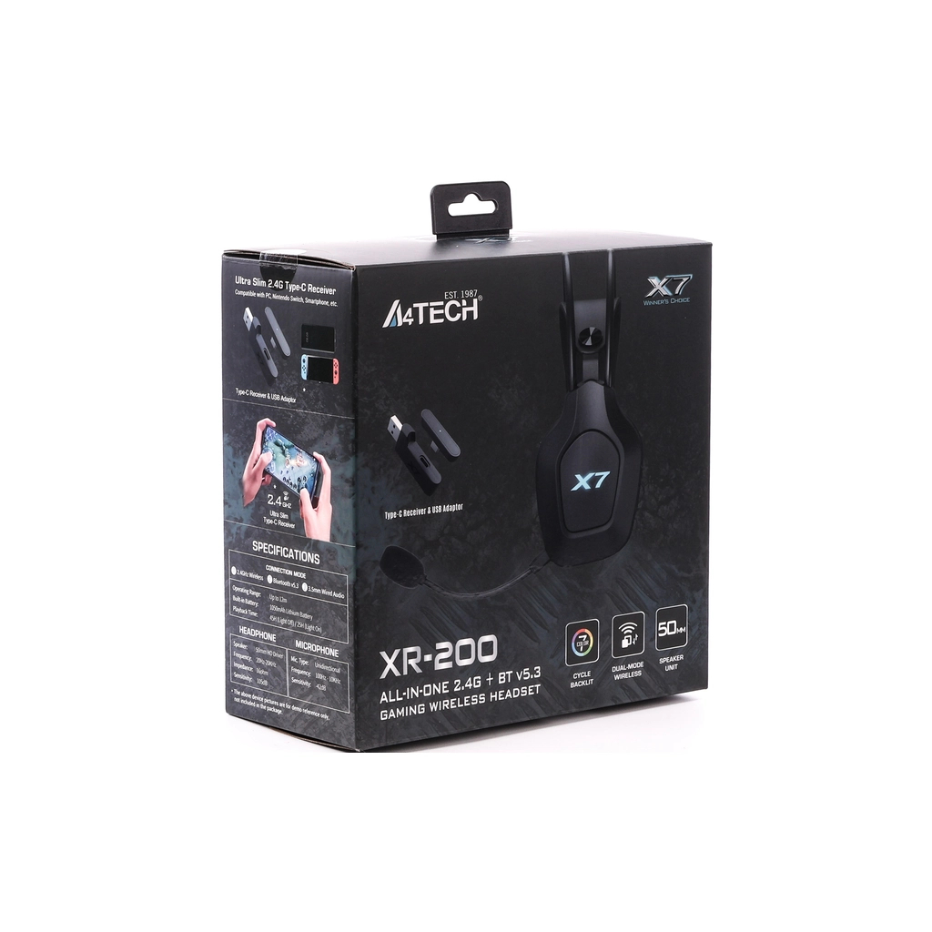 Навушники A4Tech XR-200 Black (4711421001410) - зображення 7