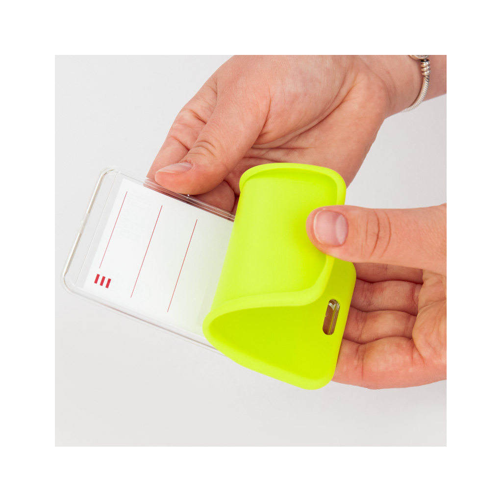 Бейдж Axent чохол SoftTouch матовий, 54х85мм ,салатовий (4550V-09-A) - зображення 5