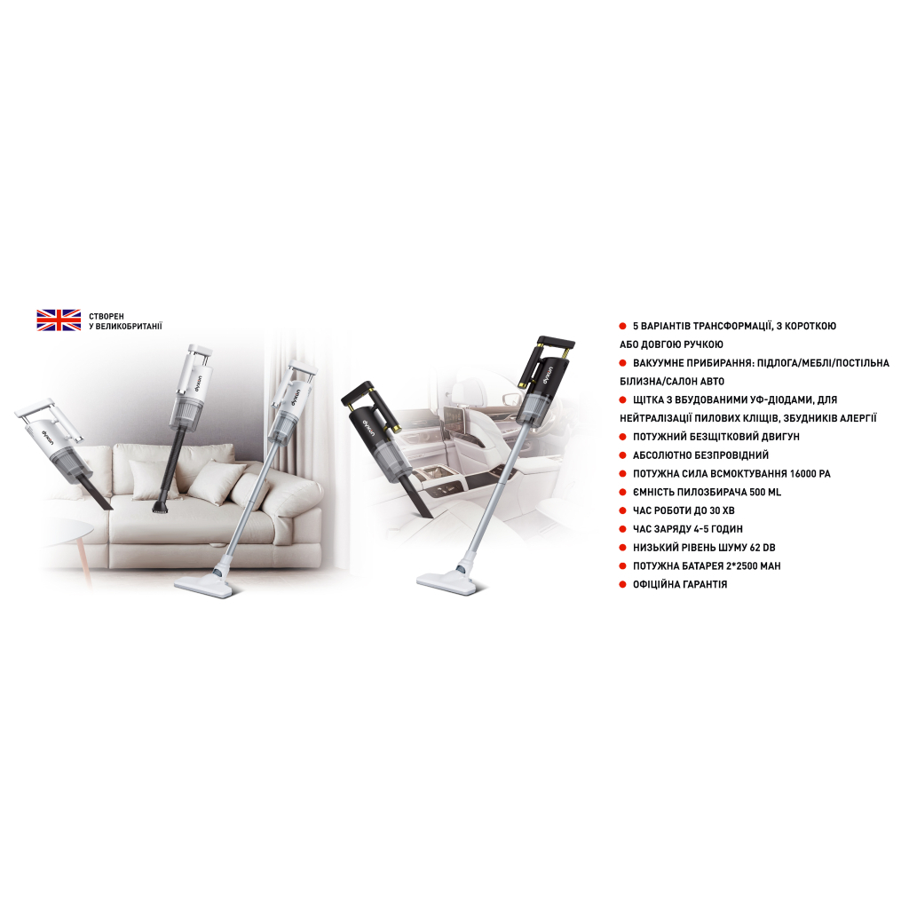 Пилосос DYXON MEGAVAC 1600 White - зображення 2