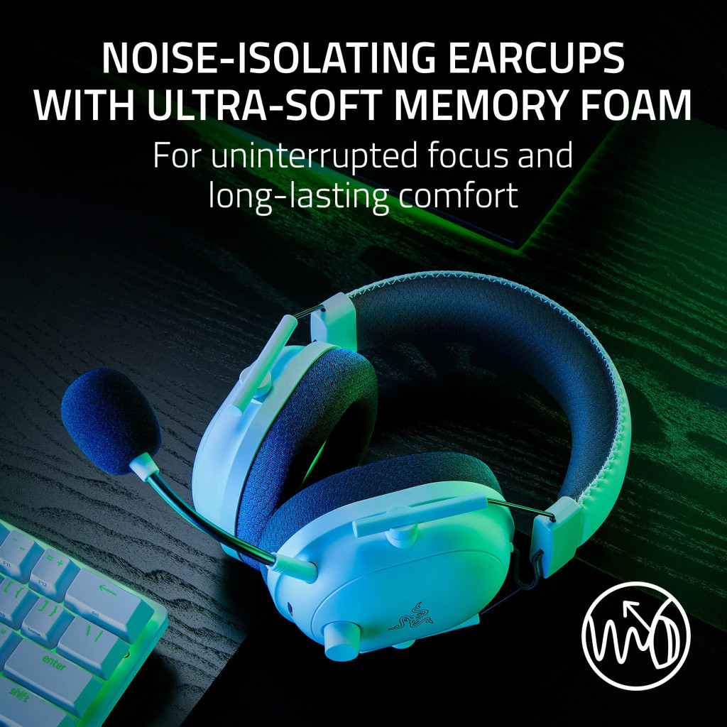 Навушники Razer Blackshark V2 HyperSpeed Wireless White (RZ04-04960200-R3M1) - зображення 6