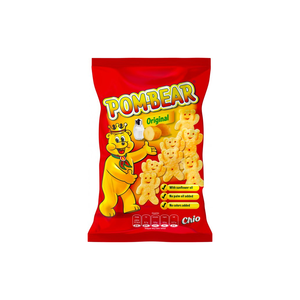 Чіпси Chio Pom Bear Картопляні ведмедики із сіллю 65 г (5900073020897) - зображення 1