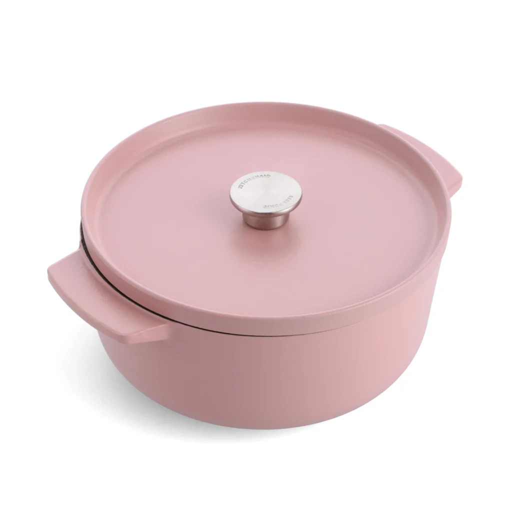 Каструля KitchenAid чавунна з кришкою 5,2 л Суха троянда (CC007431-001) - зображення 1