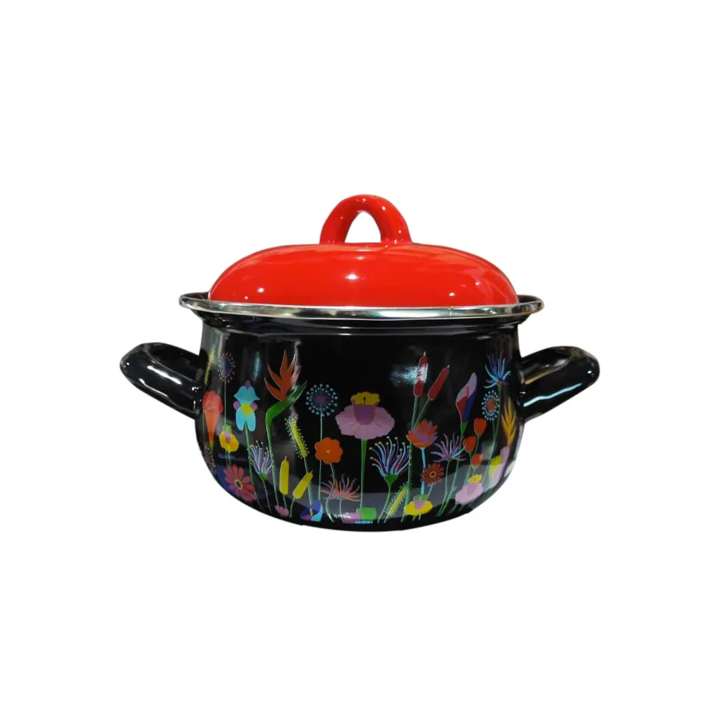 Каструля Gusto "Квіткова галявина" 22 см 5,1 л (GT-T-122-FM) - зображення 1
