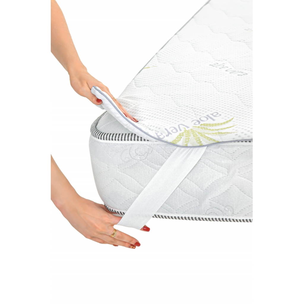 Наматрацник MirSon №1048 Alberto Тенцель (Modal) Aloe Vera 150х200 см (2200001508408) - зображення 7