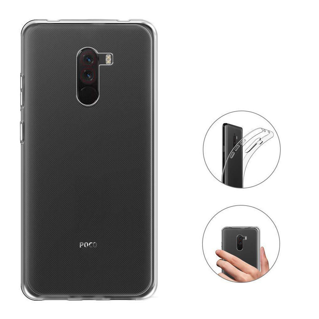 Чохол до мобільного телефона Laudtec Xiaomi Pocophone F1 Clear tpu (Transperent) (LC-XPF1) - изображение 9