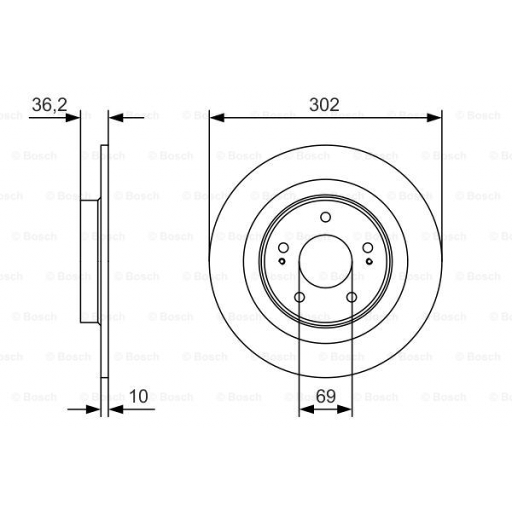 Гальмівний диск Bosch 0 986 479 B04 - зображення 5
