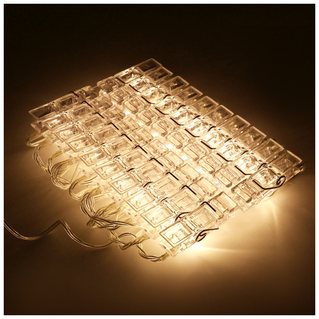 Гірлянда ColorWay Світлодіодна з прищіпками для фото 20 LED / 3 м USB (CW-LCP-20L30BU) - зображення 3