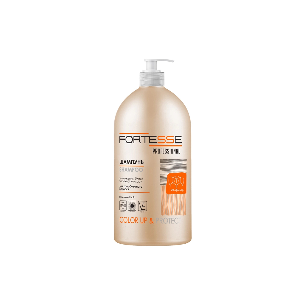 Шампунь Fortesse Professional Color Up & Protect Для фарбованого волосся Стійкість кольору 1000 мл (4820000306171) - изображение 1