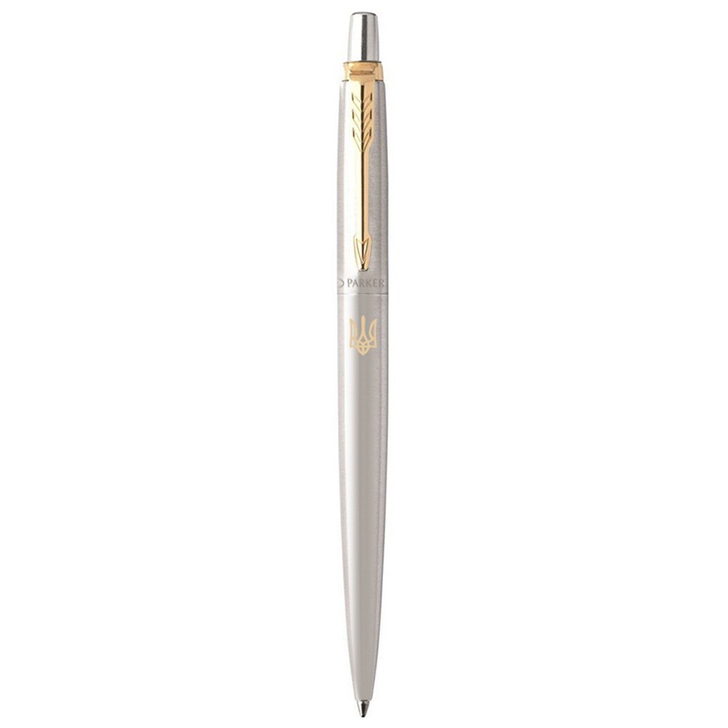 Ручка кулькова Parker JOTTER 17 UKRAINE SS GT BP Тризуб золотий (16032_T001g) - зображення 1