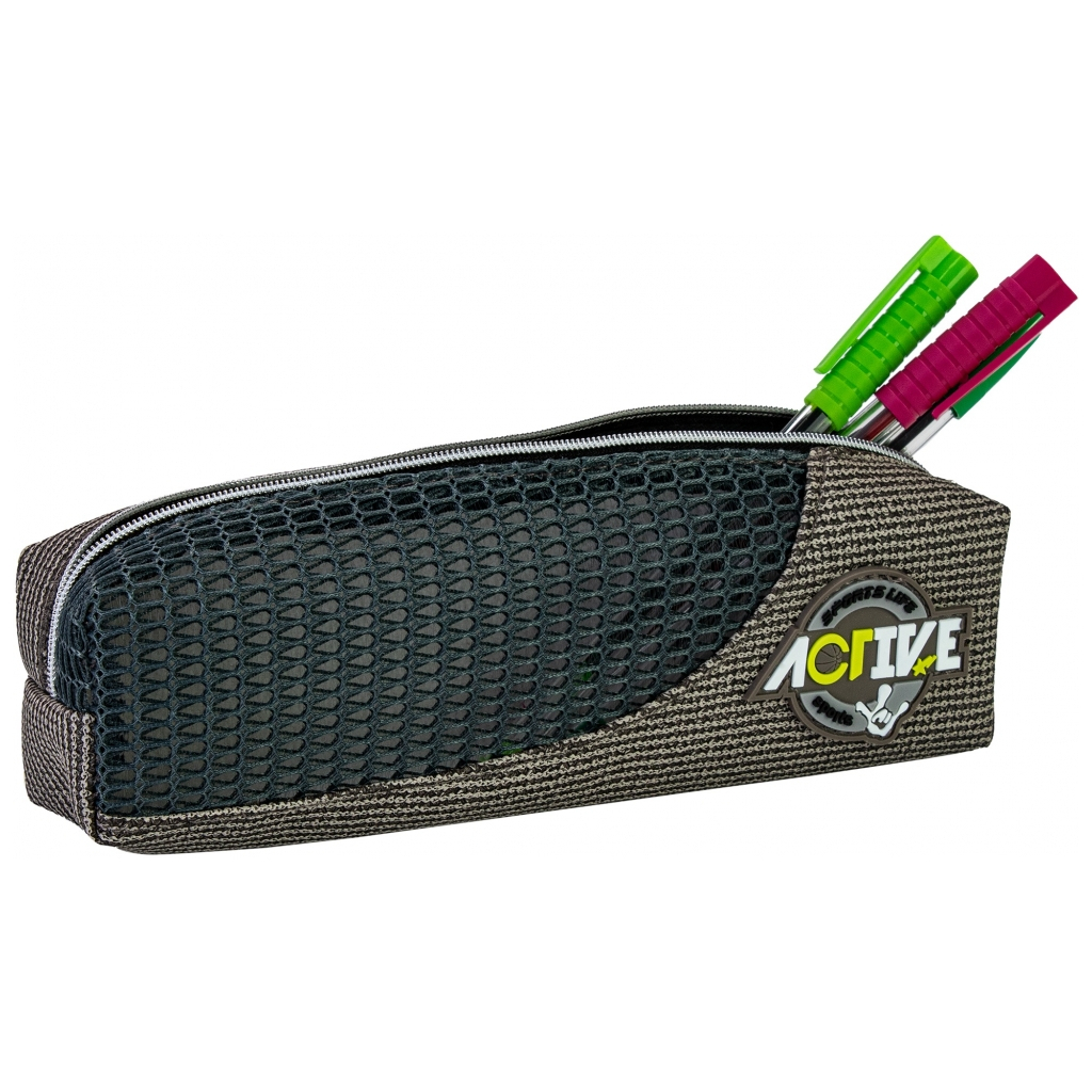 Пенал Cool For School 1 відділення на блискавці, коричневий (CF87082) - зображення 2